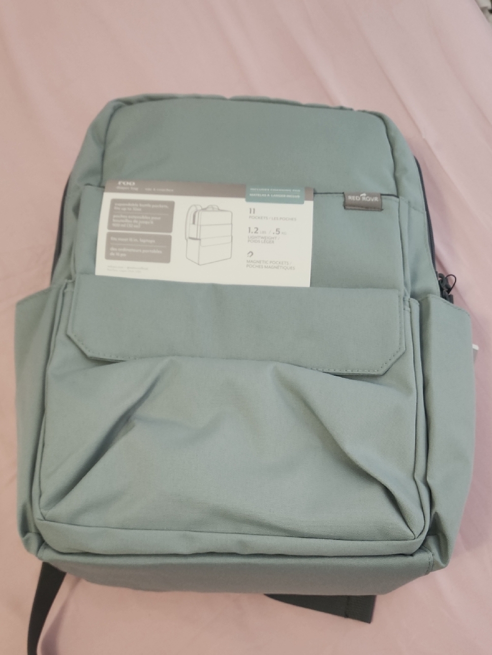 Minimalist Sage Green Diaper Bag – Parent-Friendly Organizer